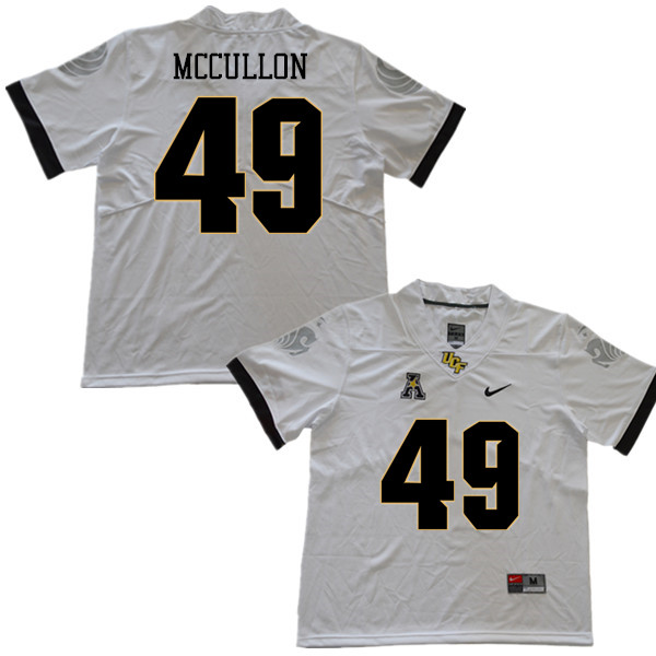 Men #49 Daniel McCullon UCF Knights College Football Jerseys Sale-White - Click Image to Close